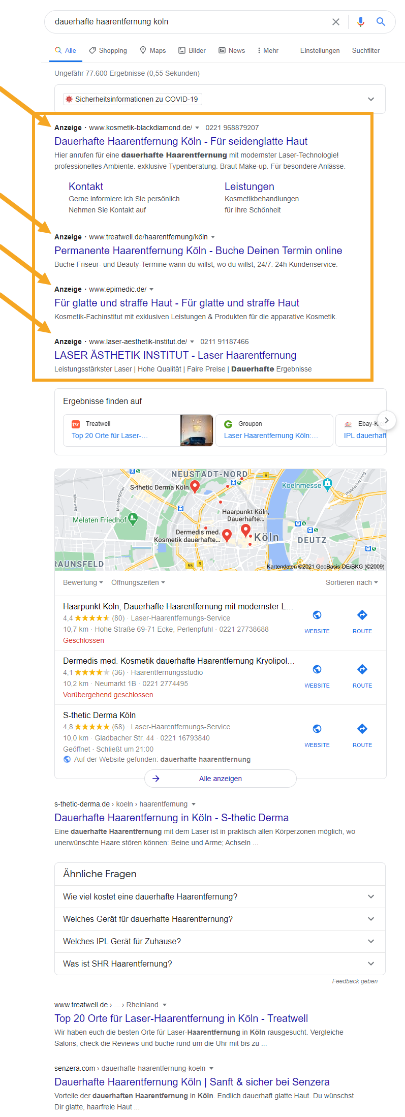 Google-Ergebnis für